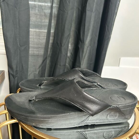 FITFLOP LULU Leather Toe-Post Sandals - Picture 3 of 7